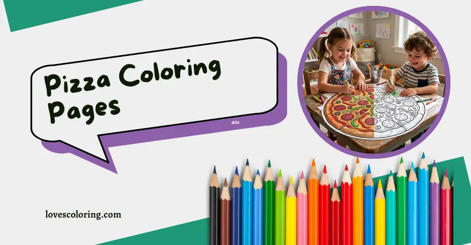 Pizza Coloring Pages