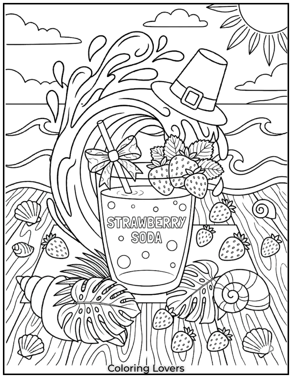 Strawberry Bow Soda 1