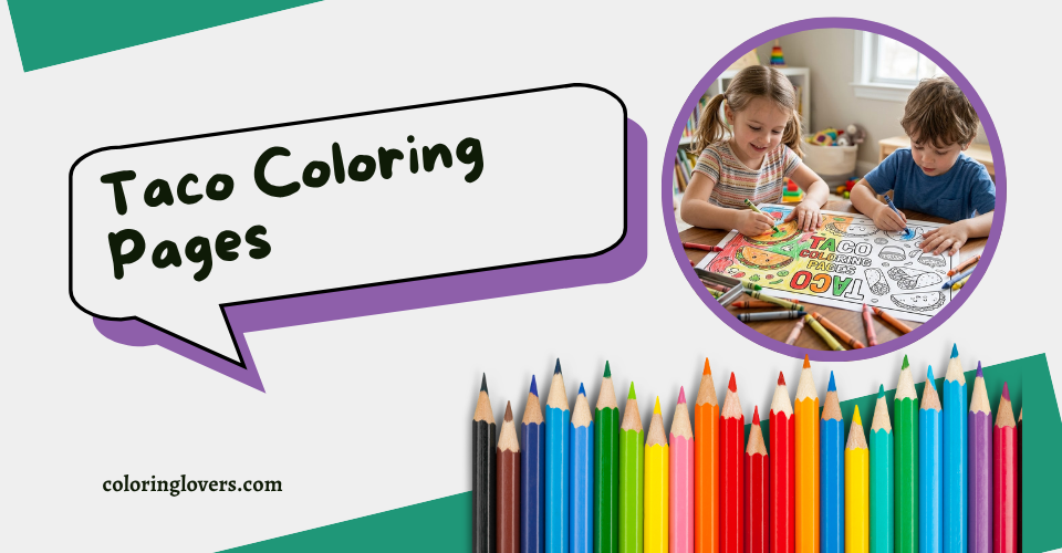 Taco Coloring Page