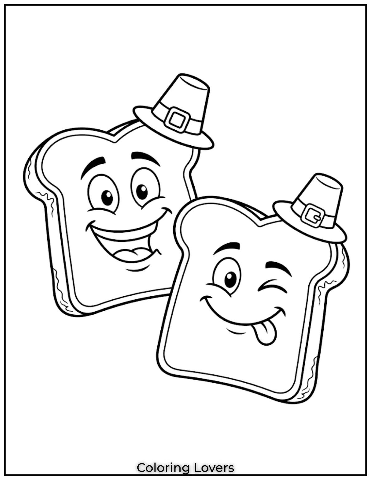 Crispy toasted edges add funny personality, making sandwich coloring pages feel warm and exciting for children.