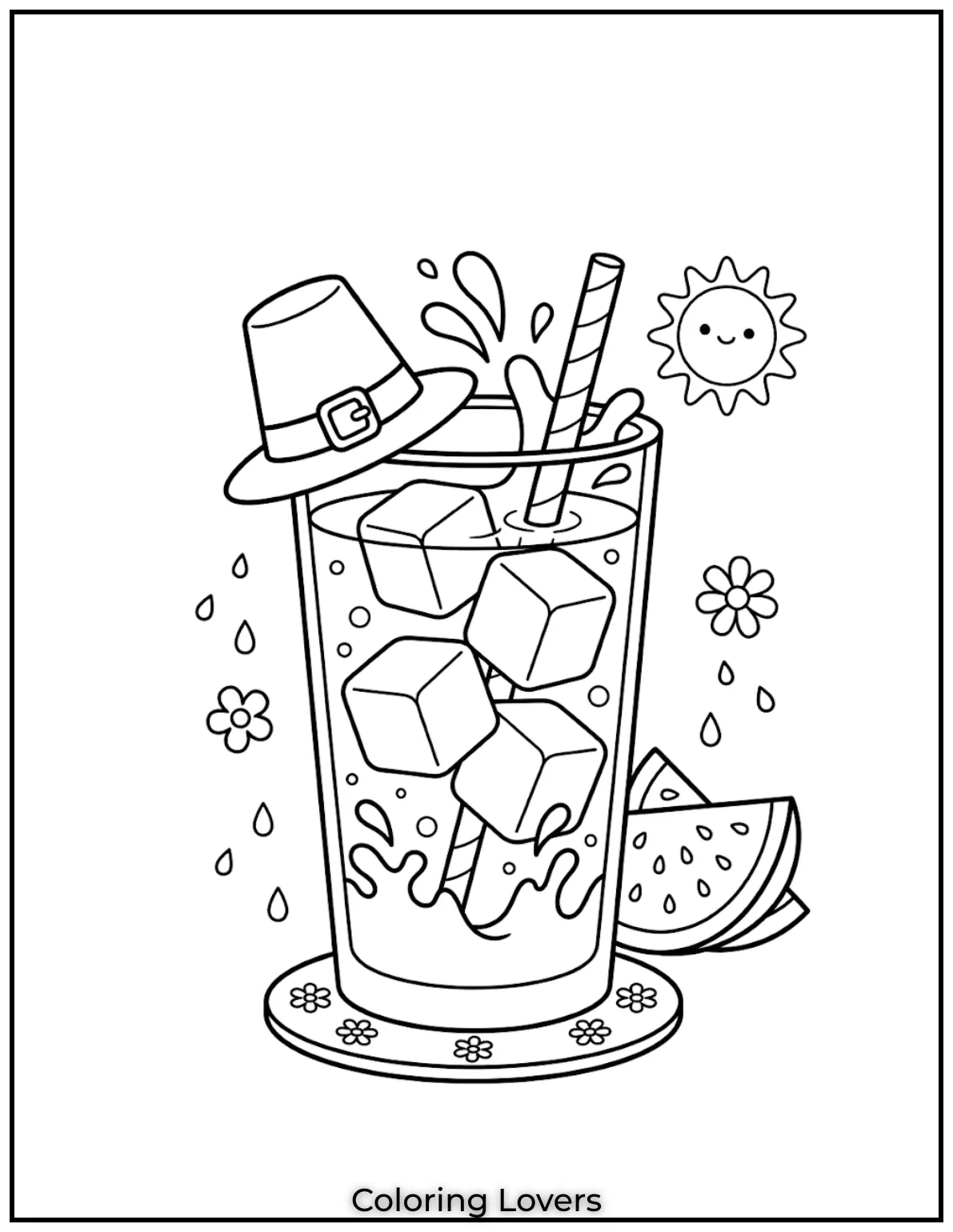 Watermelon Splash Glass 1