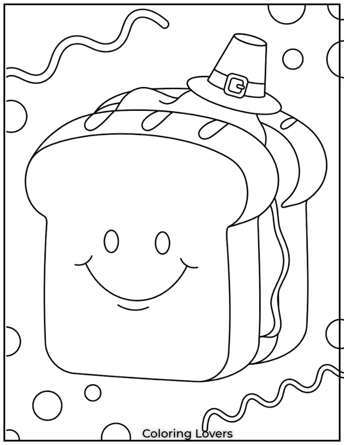 Soft bread slices provide simple coloring fun, making beginner artists feel confident and creatively excited today.