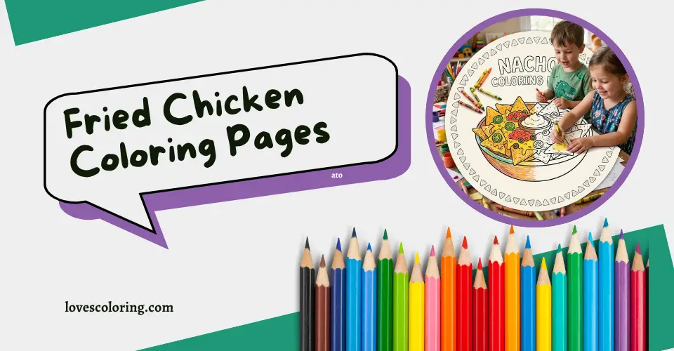 Fried Chicken Coloring Pages