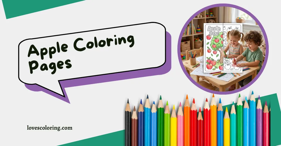 Apple Coloring Pages