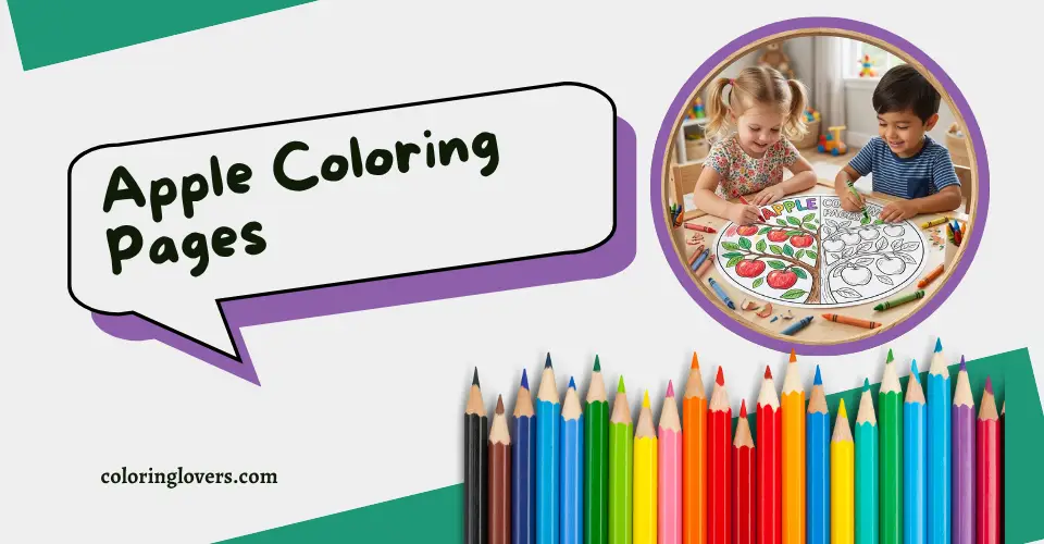 Apple Coloring Page