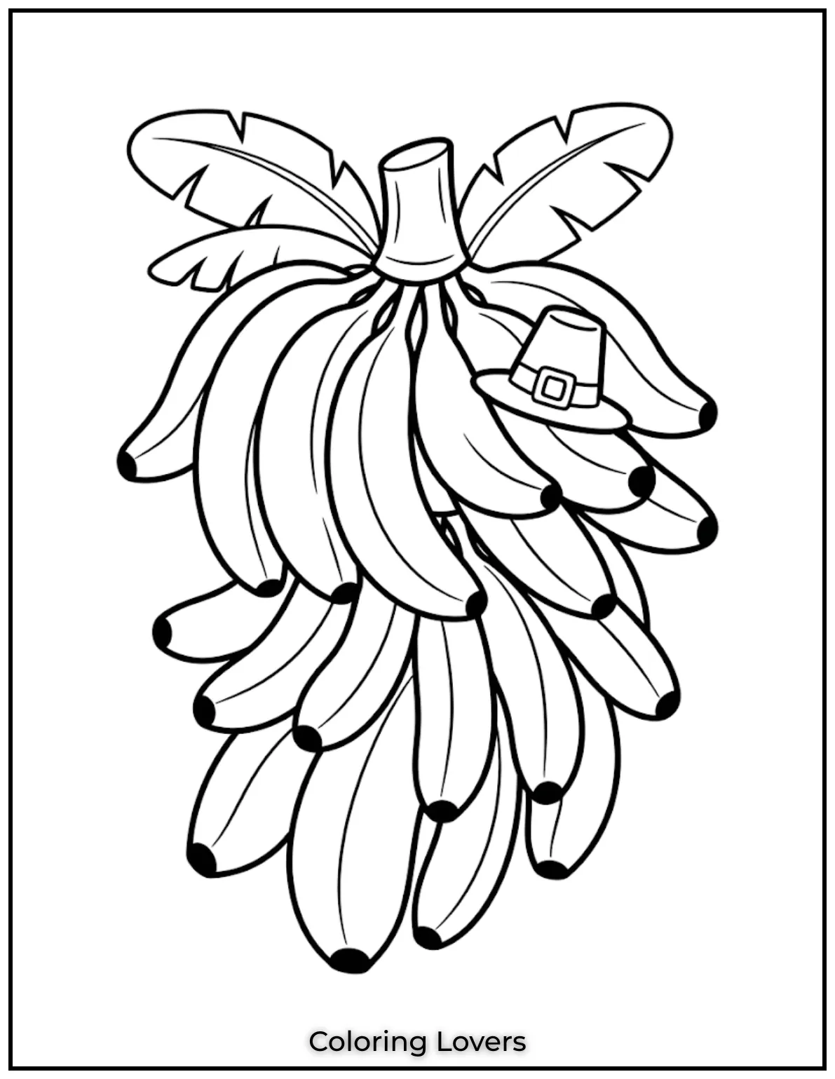 Joyful Banana Coloring Pages Everyone Will Love 4 A bunch of bananas creates a fun coloring activity with clear outlines and simple details for everyone today.