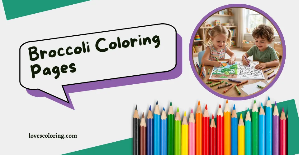 Broccoli Coloring Pages