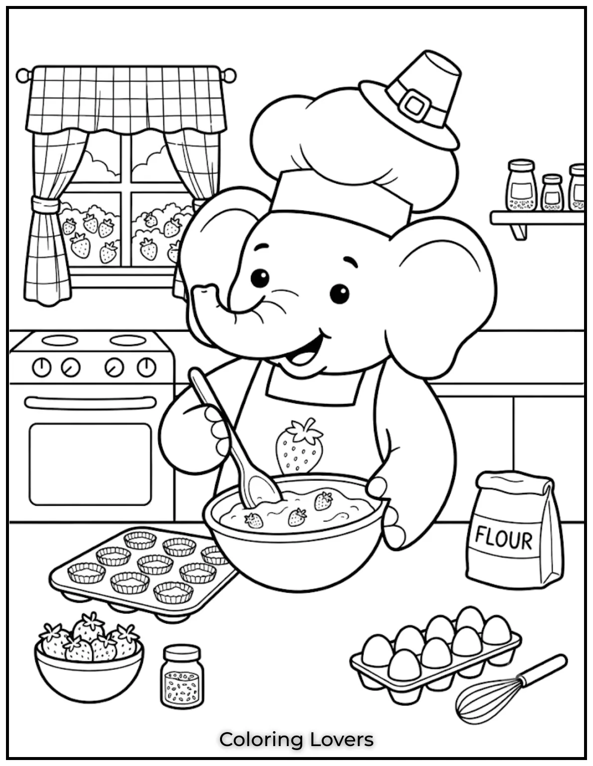 Amazing Strawberry Coloring Pages You'll Love Today 19 Chef Strawberry Coloring Page