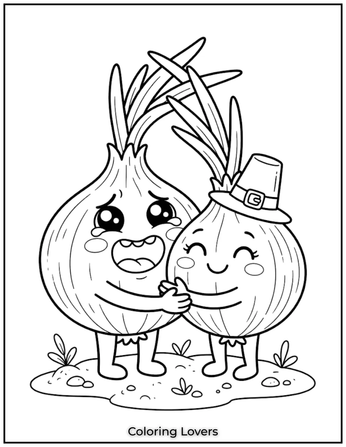 Comfort Onion Coloring Page