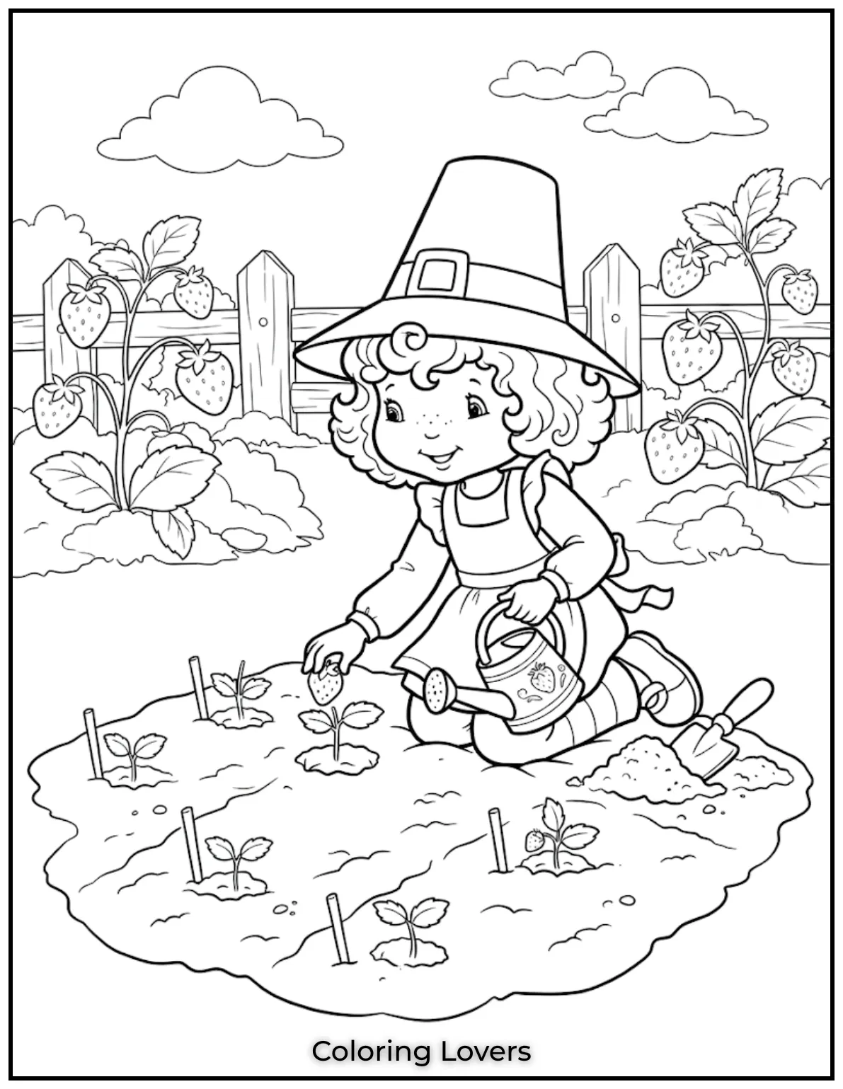 Amazing Strawberry Coloring Pages You'll Love Today 9 Gardening Strawberry Coloring Page