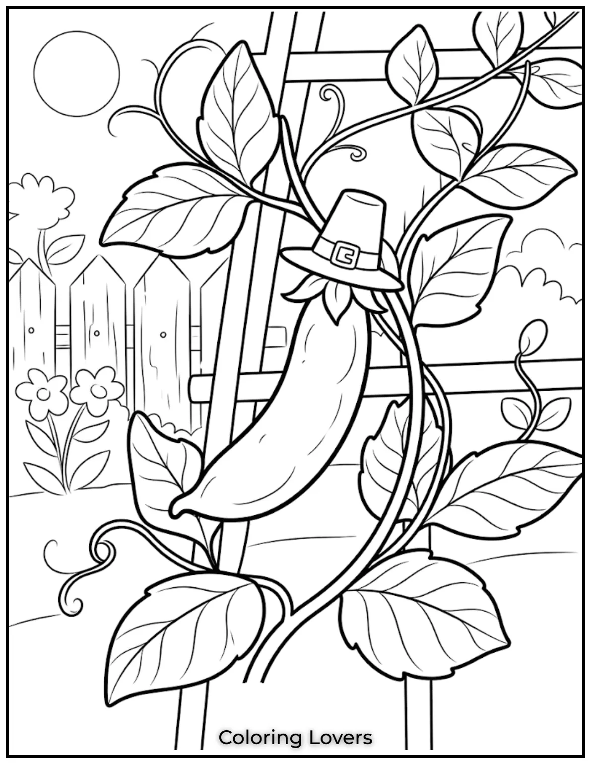Growing Pod Coloring Page