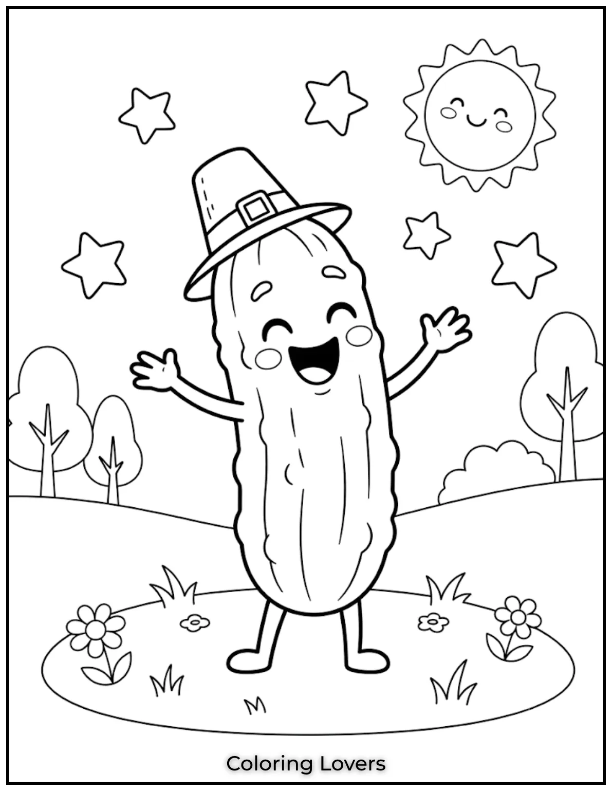 Big laughter, playful poses, and expressive features make Larry wonderfully entertaining while remaining easy for beginners to color.