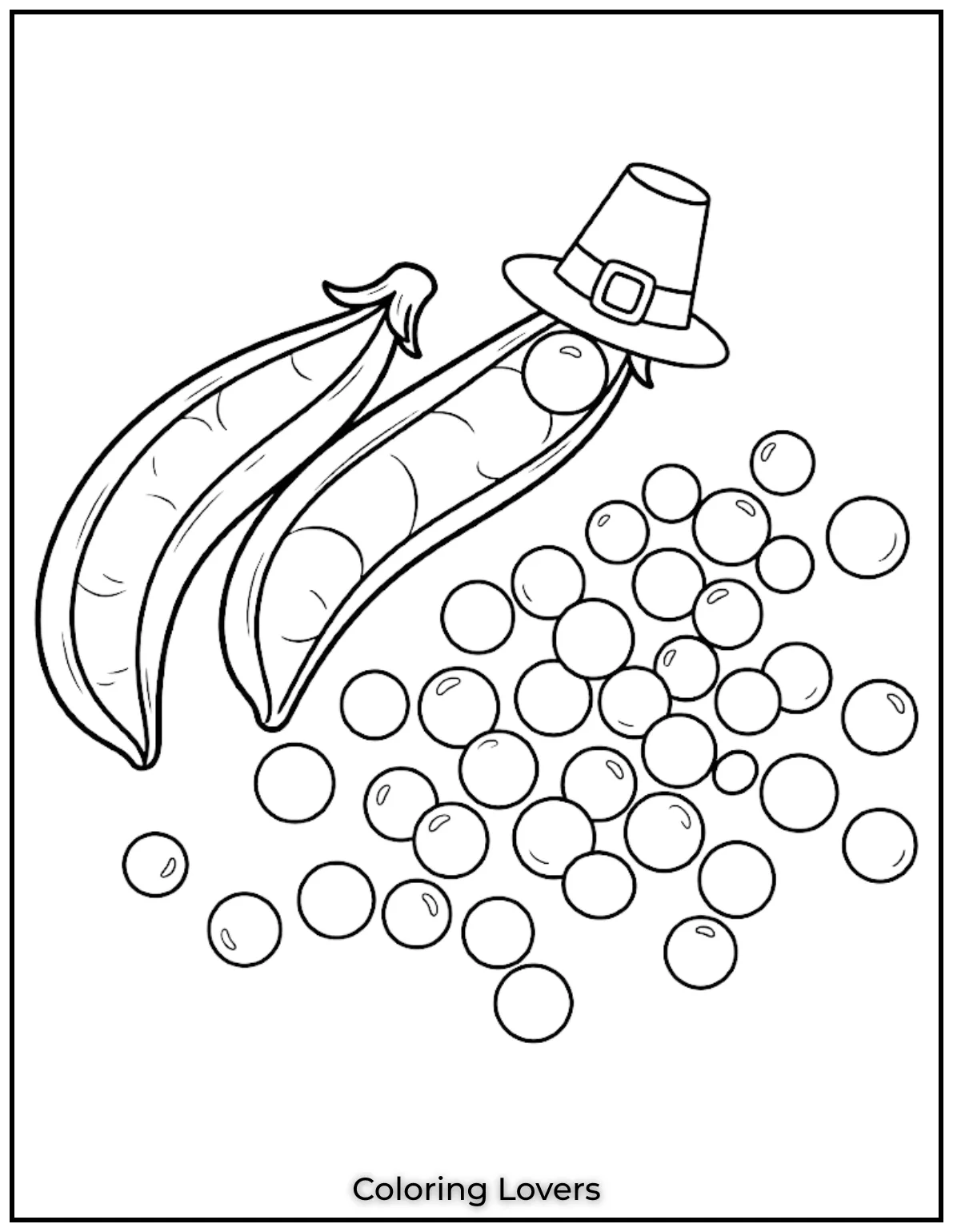 Loose Peas Coloring Page