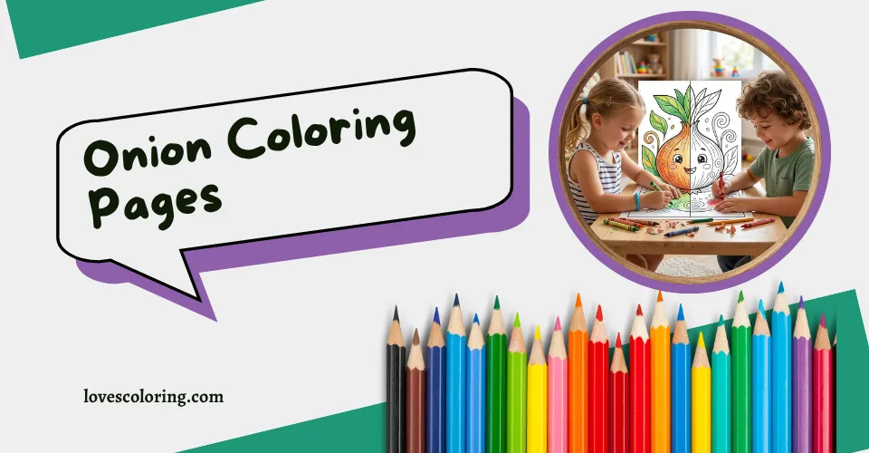 Onion Coloring Pages