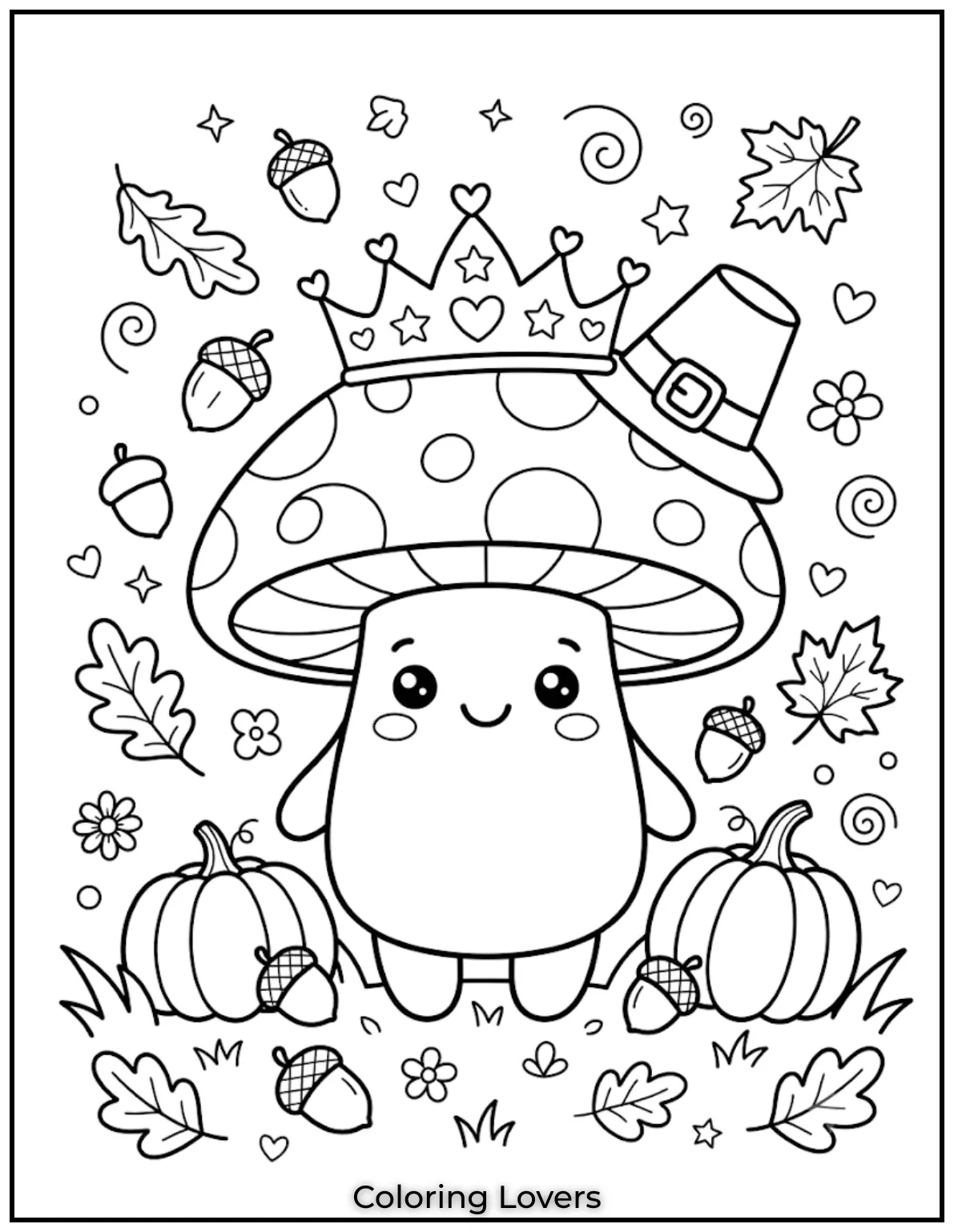 Magical crowns, shining stars, and smiling mushrooms transform ordinary coloring moments into delightful fairy tale adventures together.