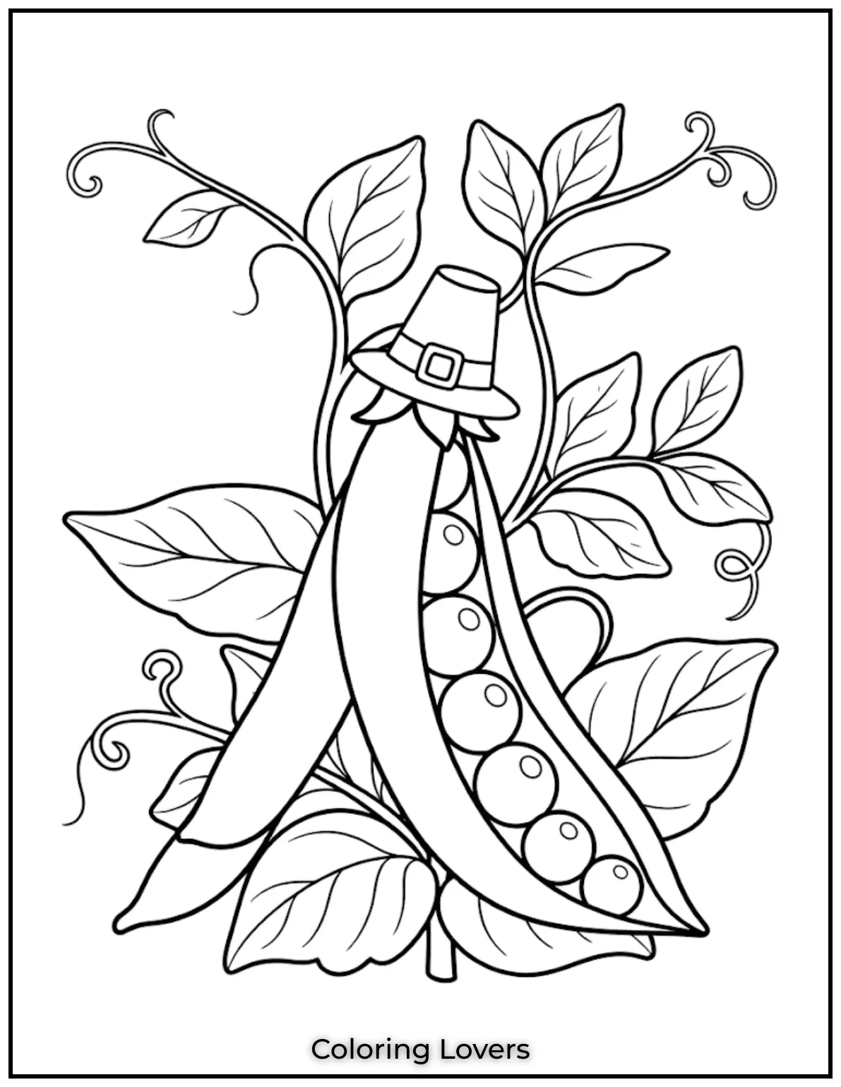 Ripe Pod Coloring Page