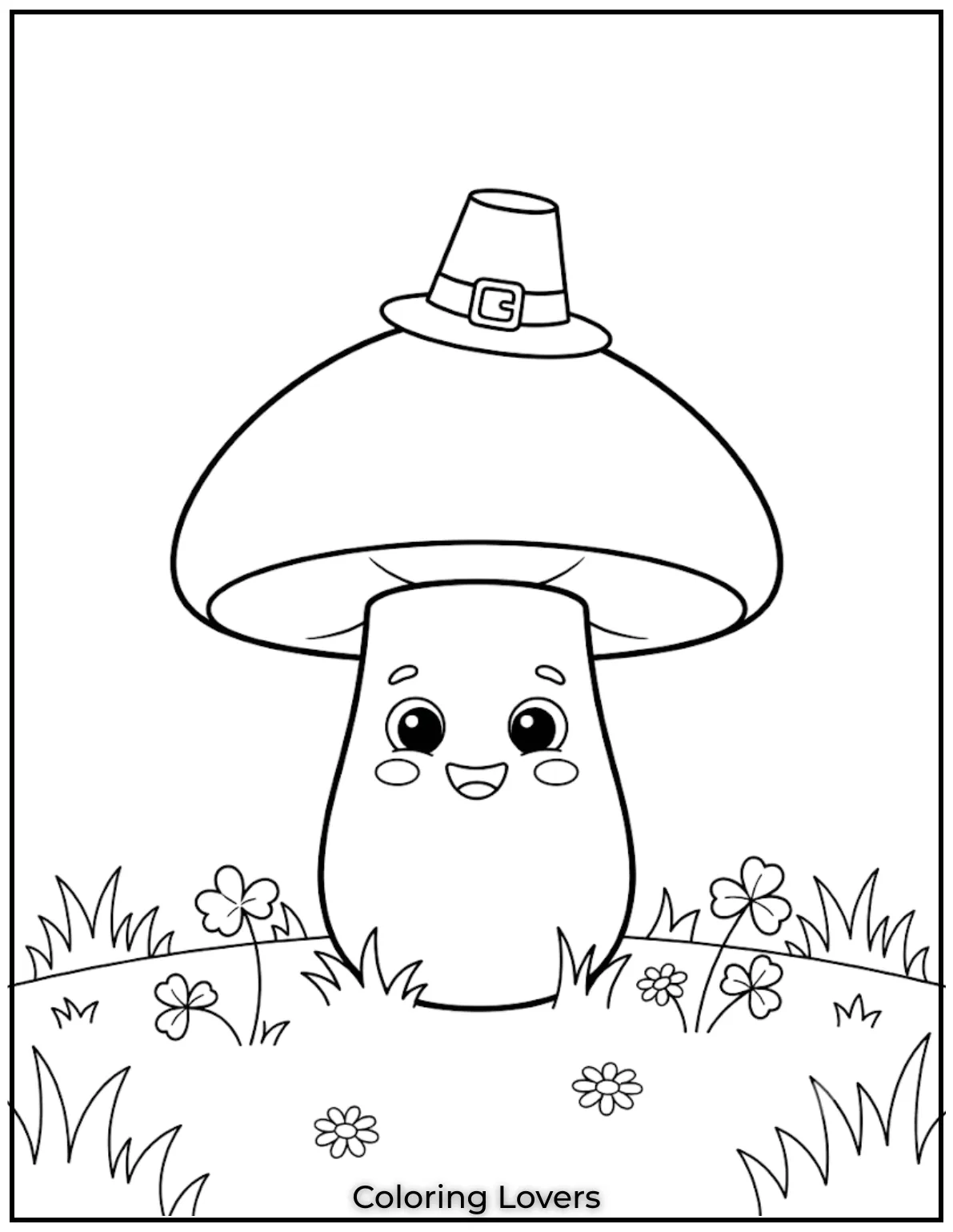 Rounded mushroom shapes make coloring smoother while encouraging neat artwork through wide, comfortable spaces and gentle creative practice.