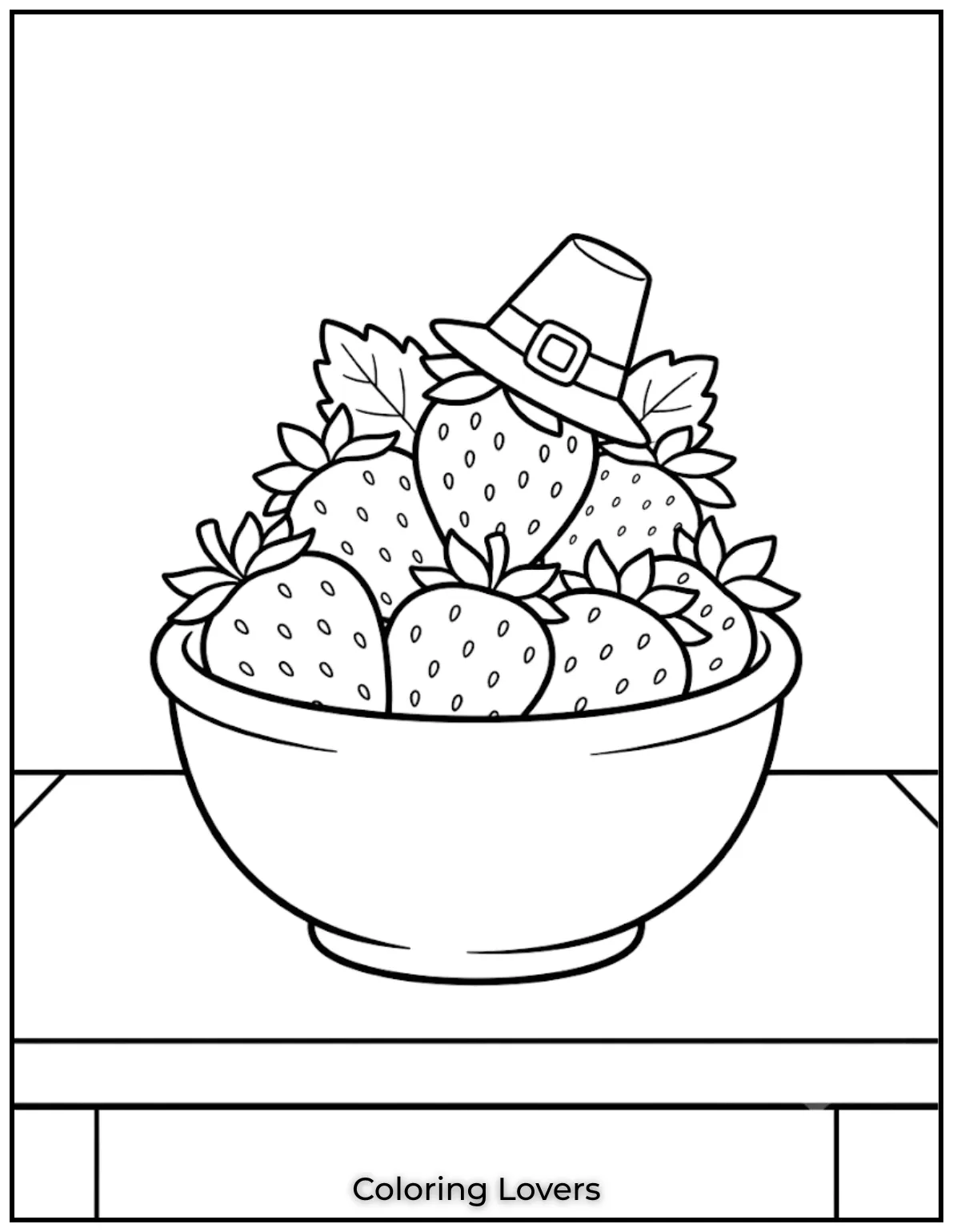 Amazing Strawberry Coloring Pages You'll Love Today 5 Strawberry Bowl Coloring Page