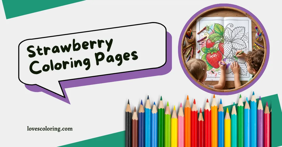 Strawberry Coloring Pages