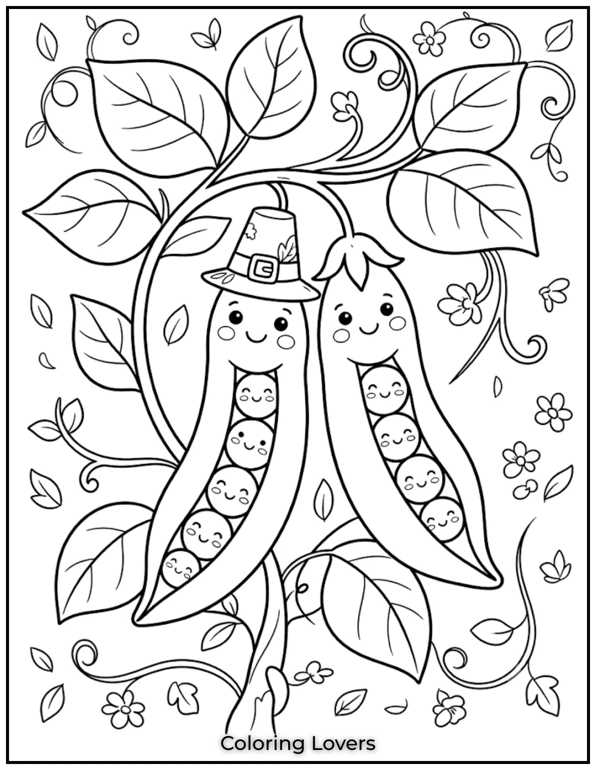 Twin Pods Coloring Page