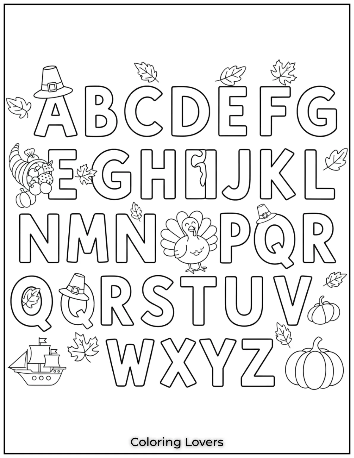 Heres a fun way for kids to learn and color the uppercase alphabet. Perfect for practicing their ABCs
