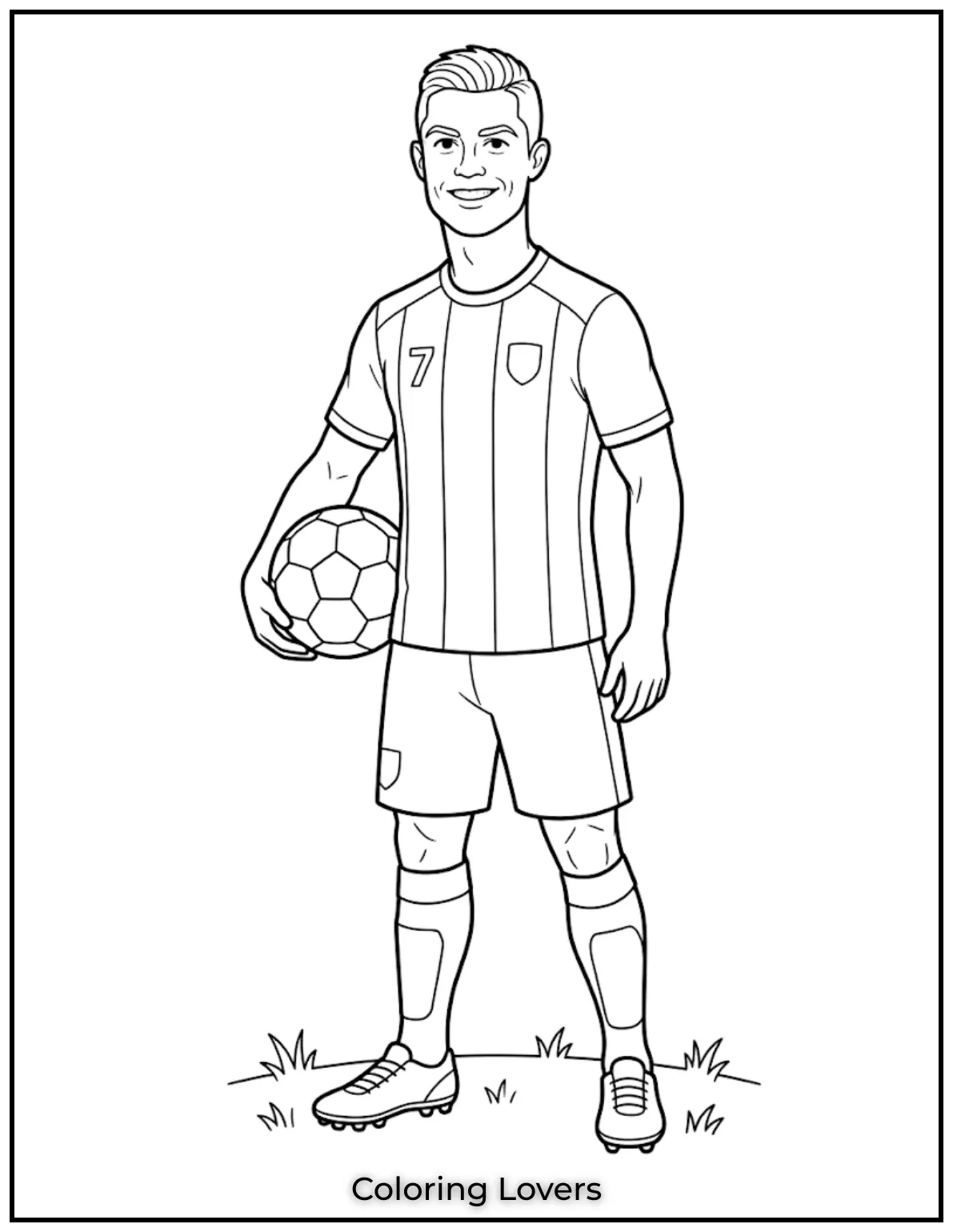 Ronaldo Coloring Pages 14 Cristiano Ronaldo Inspirational Soccer Moment