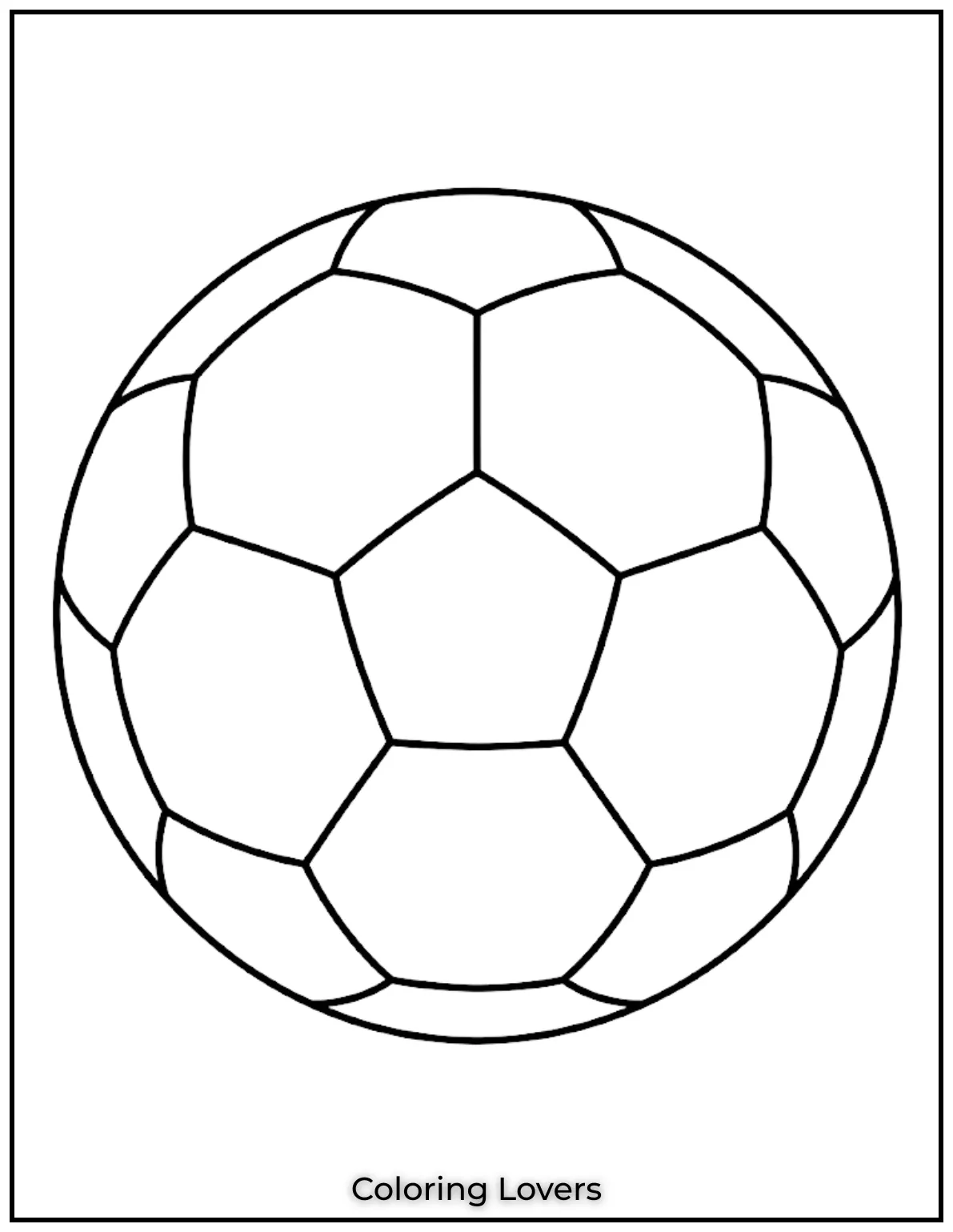 Soccer Coloring Pages 22 Simple Soccer Ball Coloring Page